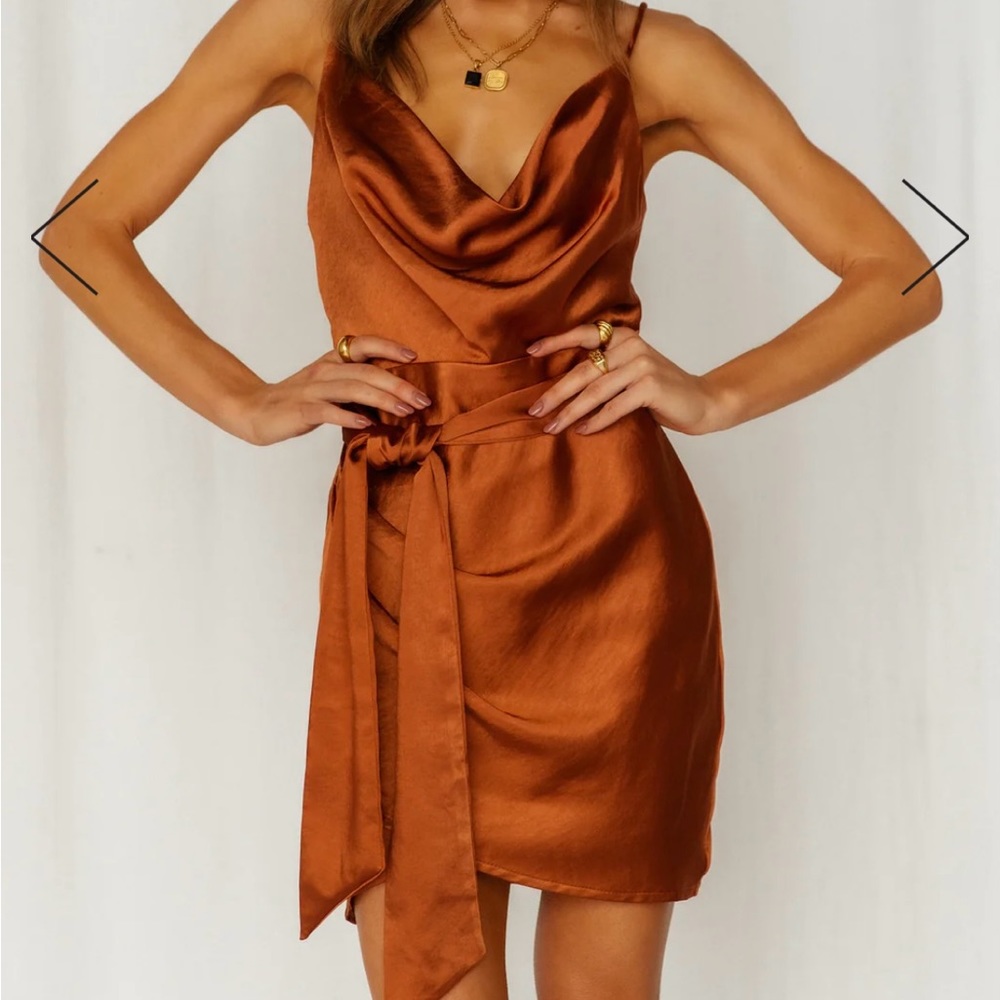 Hello Molly satin dress
